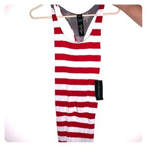 red and white stripe dress by jessica simpson